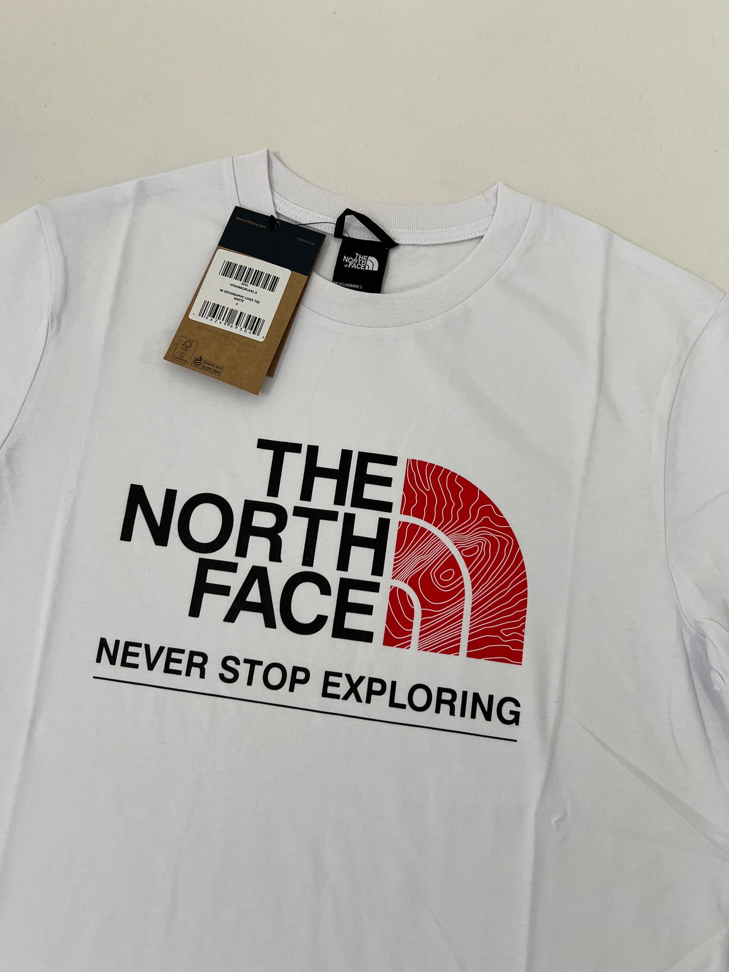 The North Face Bela Majica sa Printom