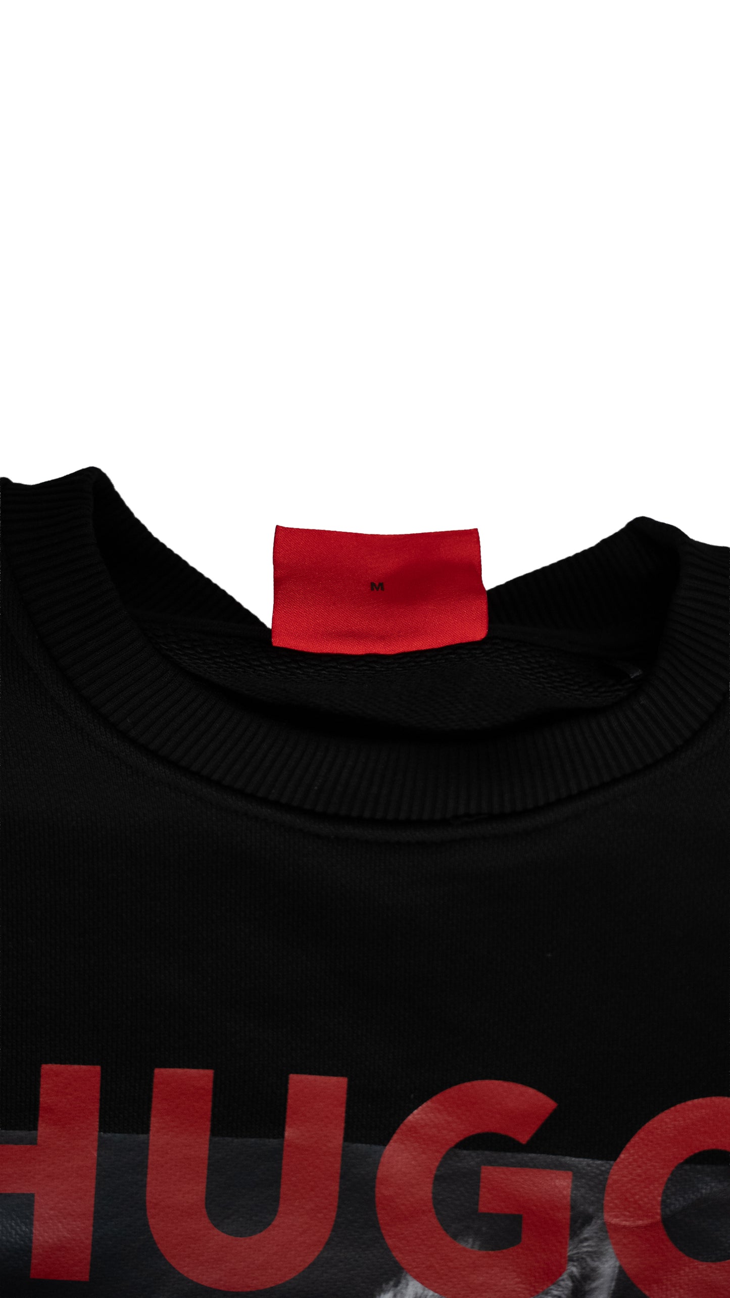 HUGO Crni Duks sa Wolf Logo Printom