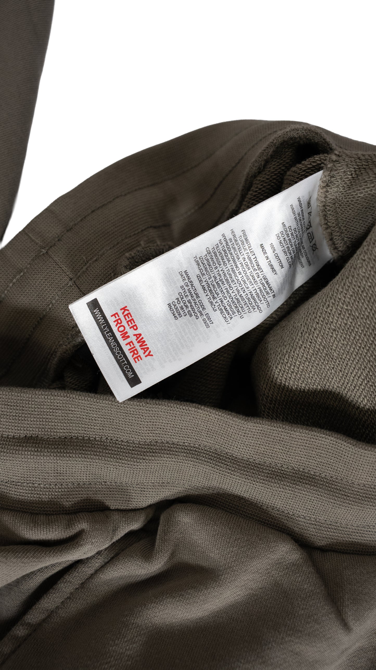 Lyle & Scott Vintage Maslinasti Komplet sa Vintage Šivenim Logom