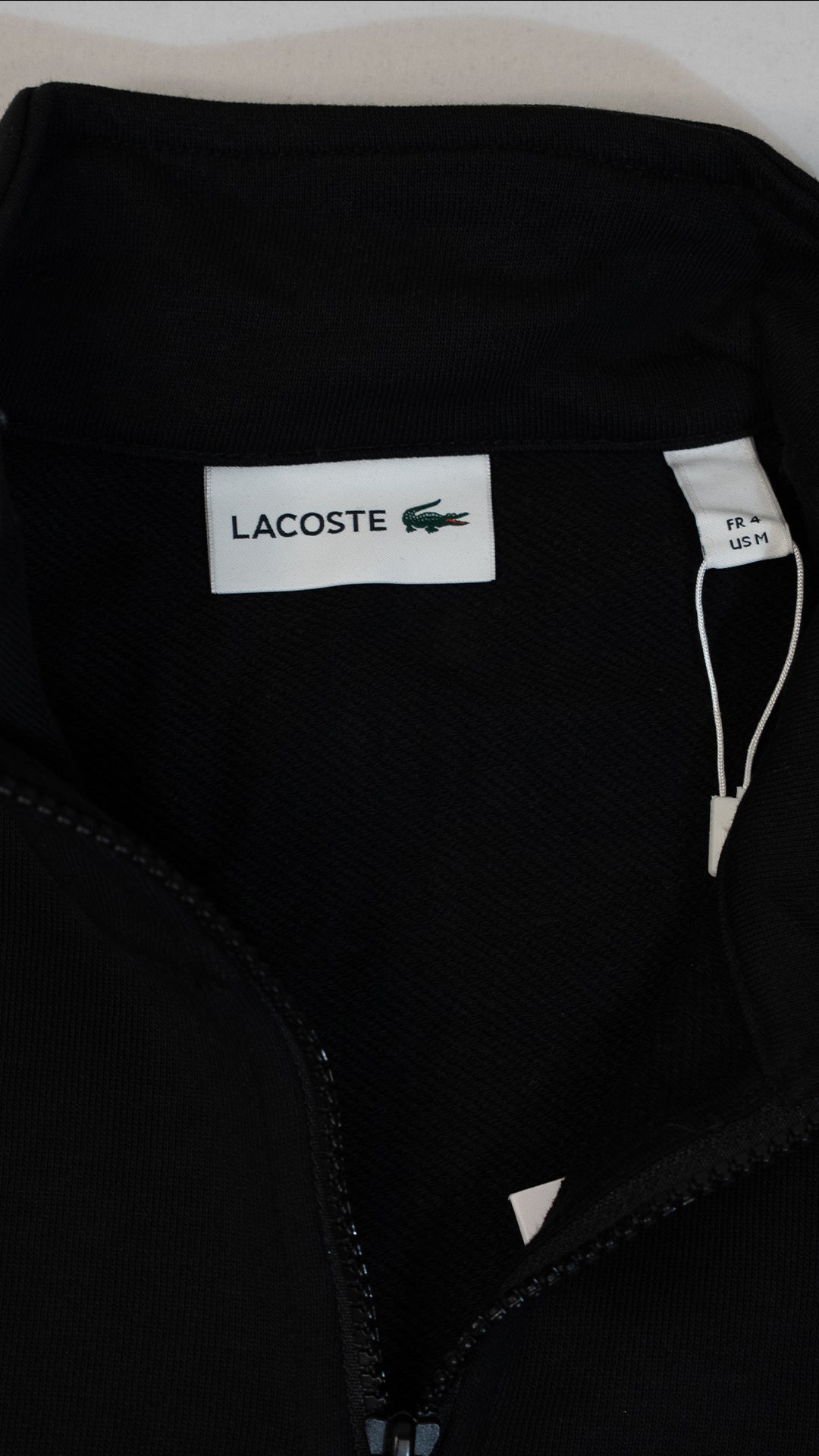 Lacoste Crni Half-Zip Duks sa Le Club Lacoste Logom