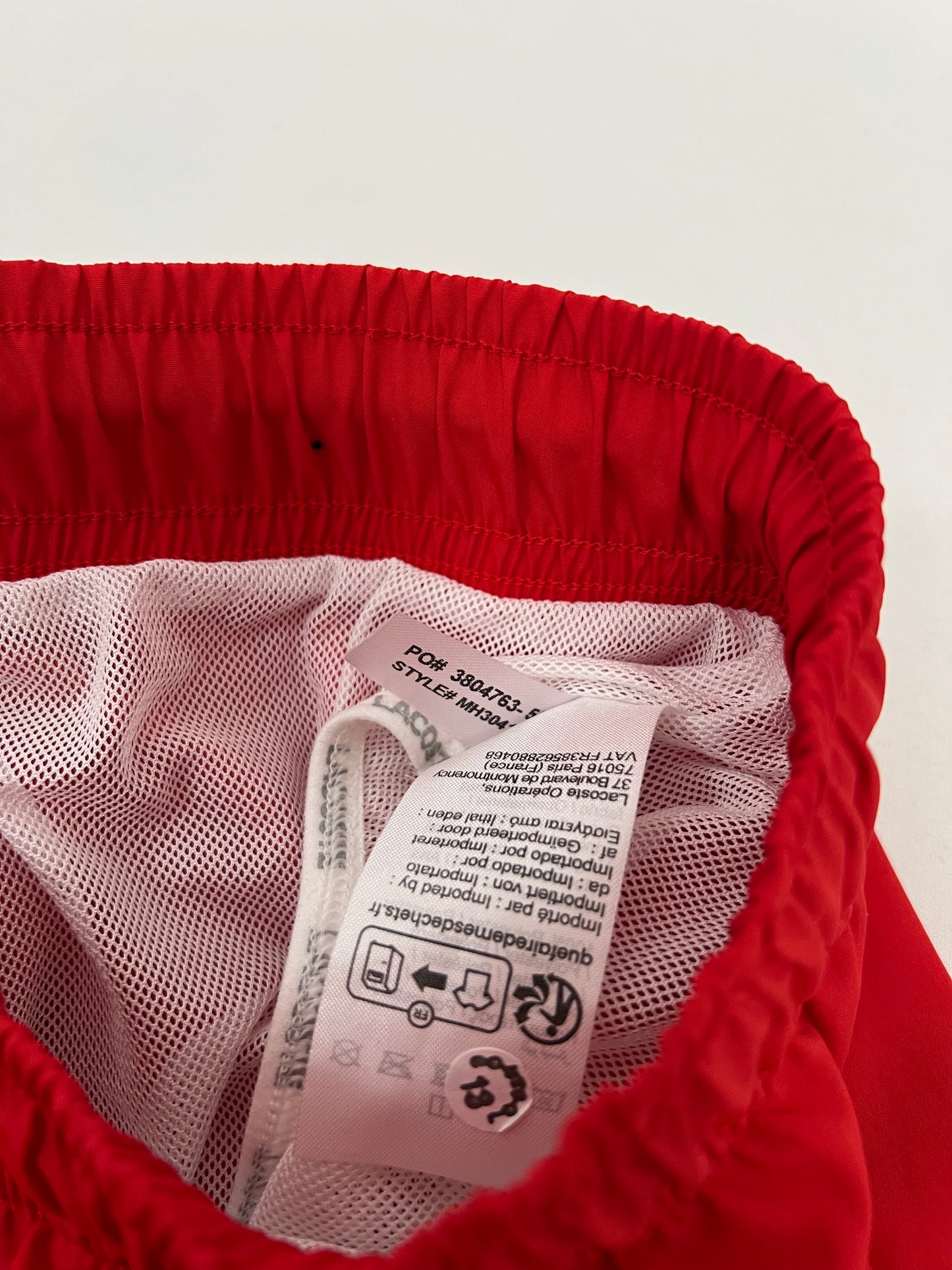 Lacoste Crveni Kupaći Šorc