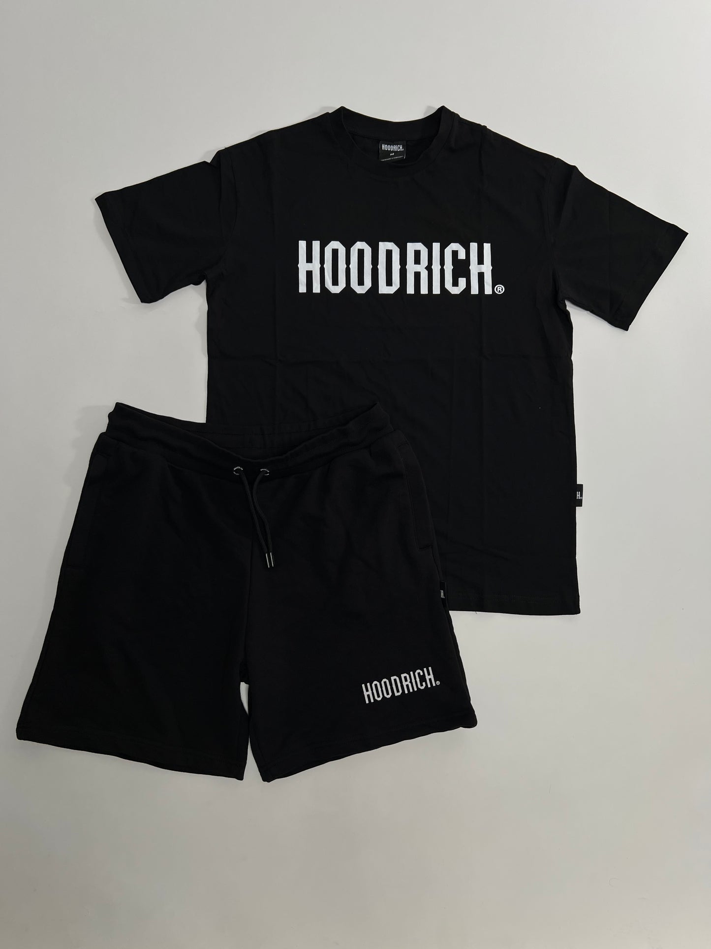 HOODRICH Crni Komplet Šorc Majica
