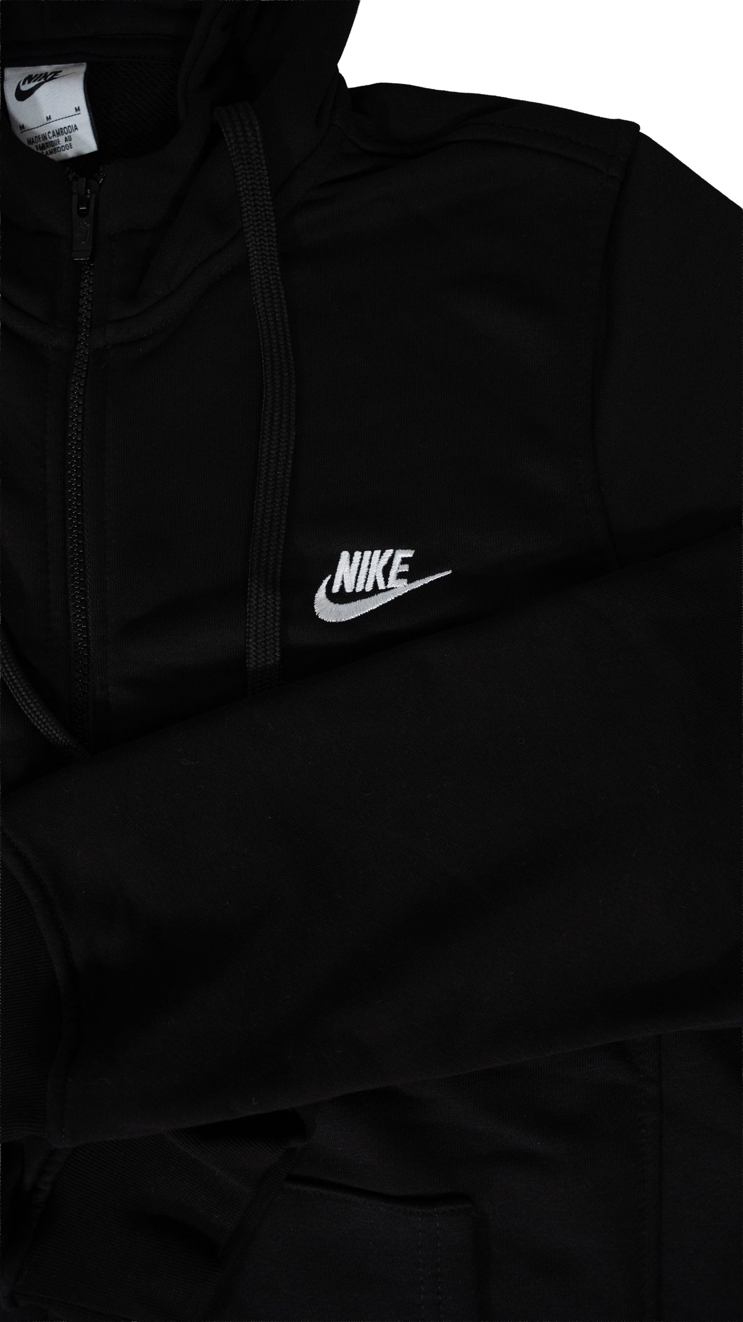 Nike Full-Zip Crni Duks sa Basic Logom