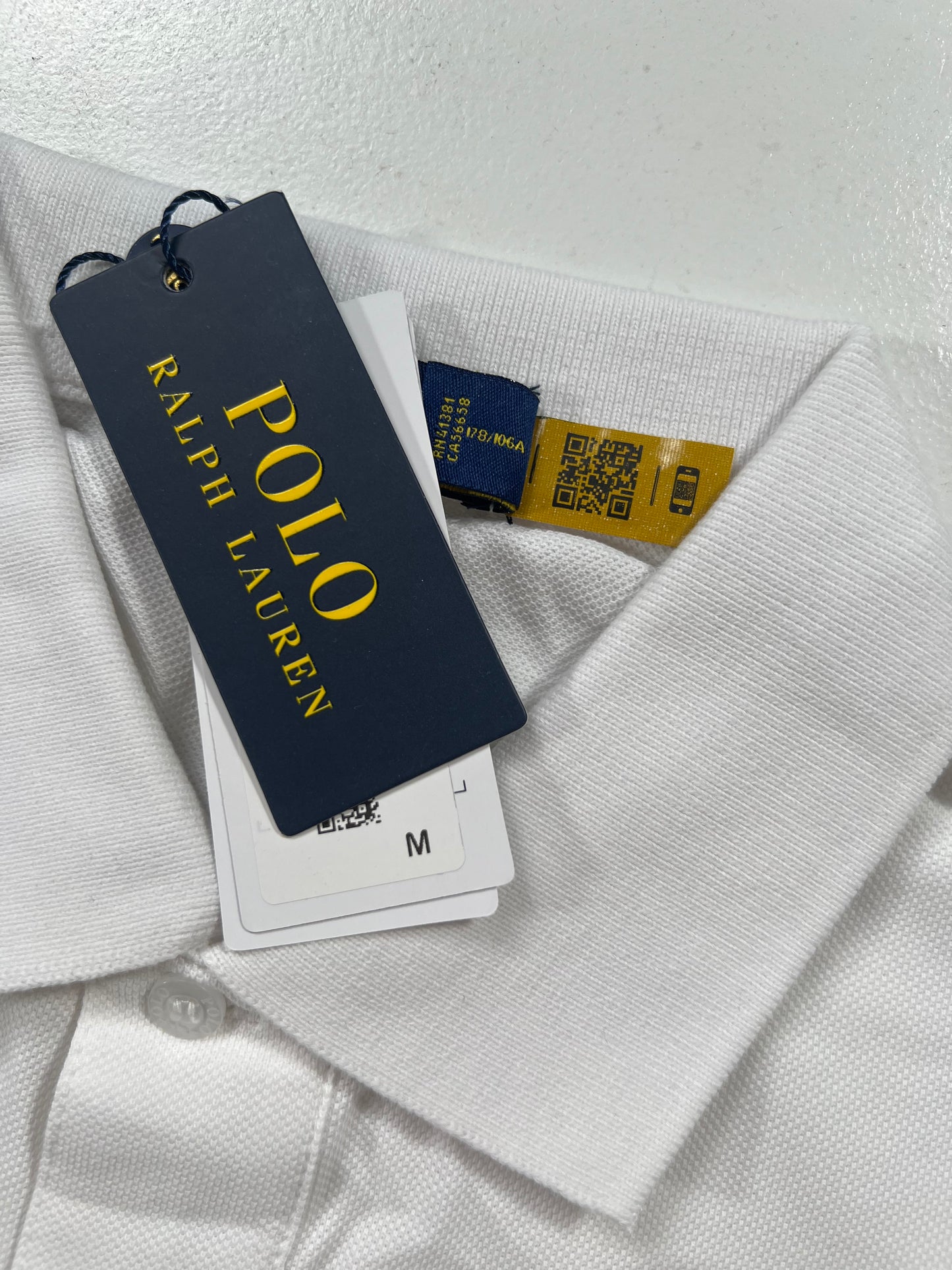 Polo Ralph Lauren Bela Majica sa Big Logom i Brojem na Rukavu