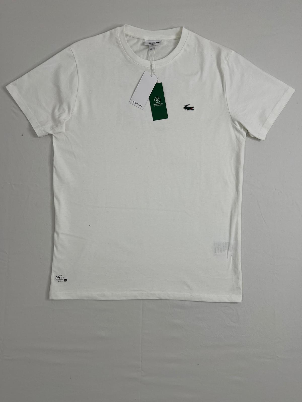 Lacoste Bela Majica sa Miami Beach Printom na Leđima