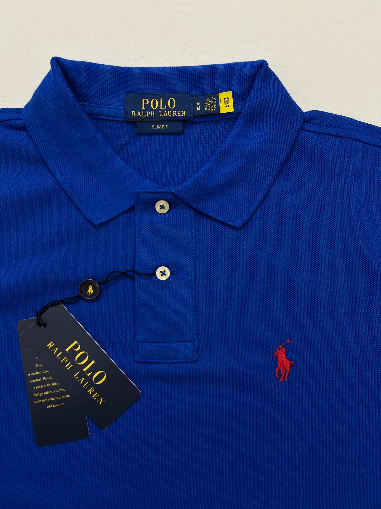 Polo Ralph Lauren Royal Blue Majica Na Kragnu