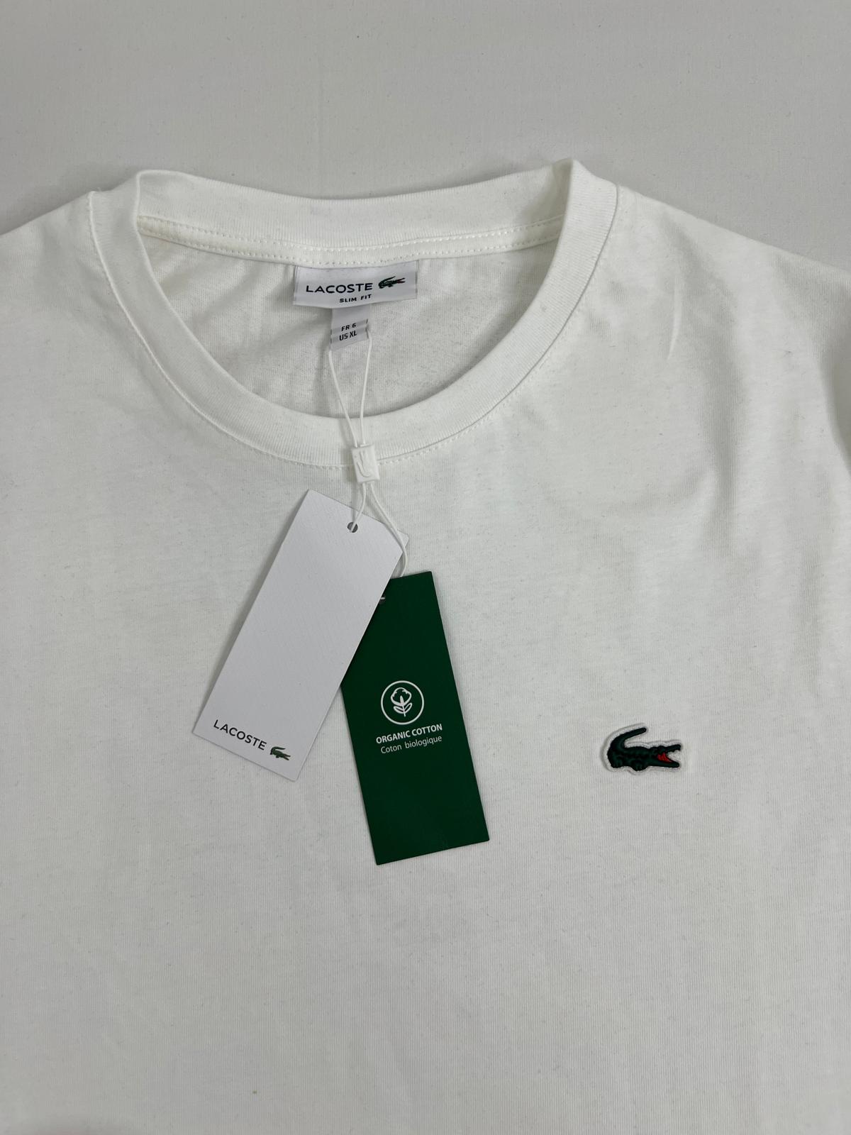 Lacoste Bela Majica sa Miami Beach Printom na Leđima