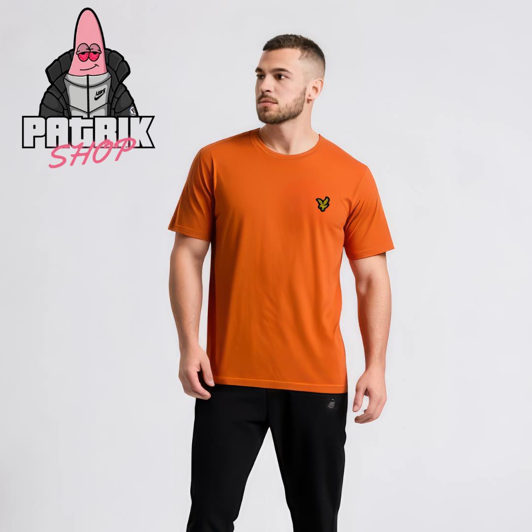 Lyle & Scott Sport Narandžasta Majica sa Gumenim Logom