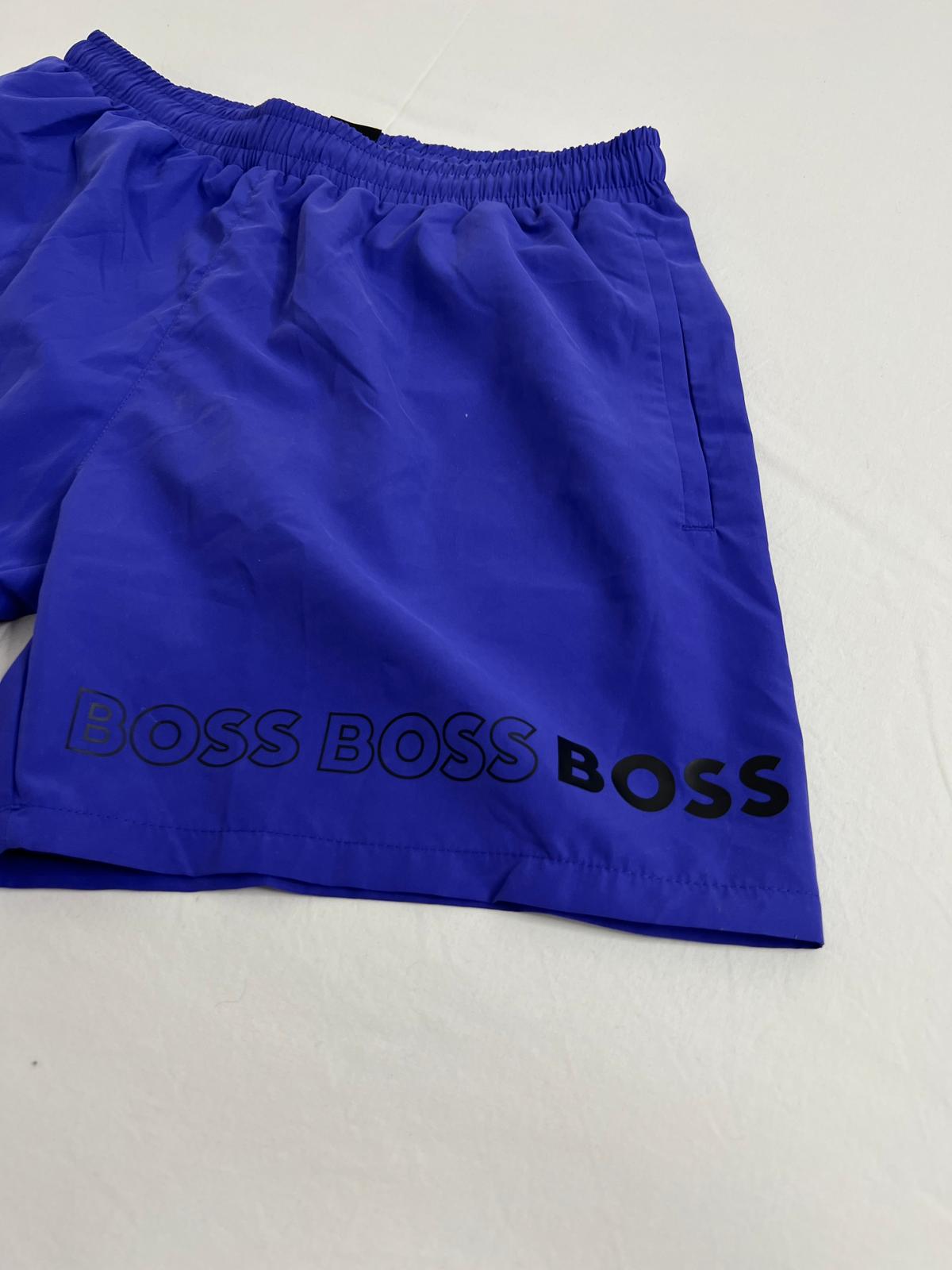 BOSS Teget Šorc sa BOSS Printom na Nozi