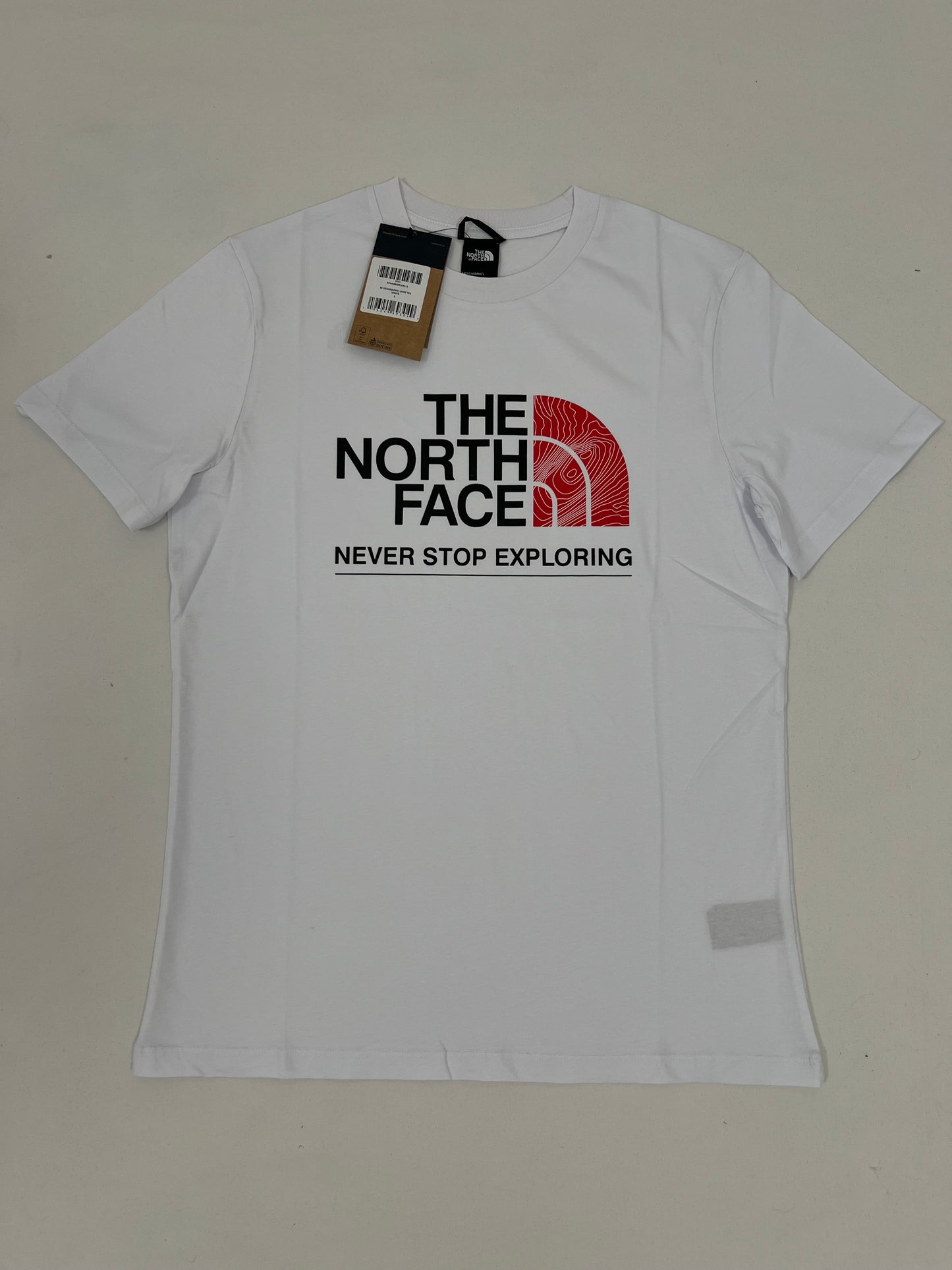 The North Face Bela Majica sa Printom