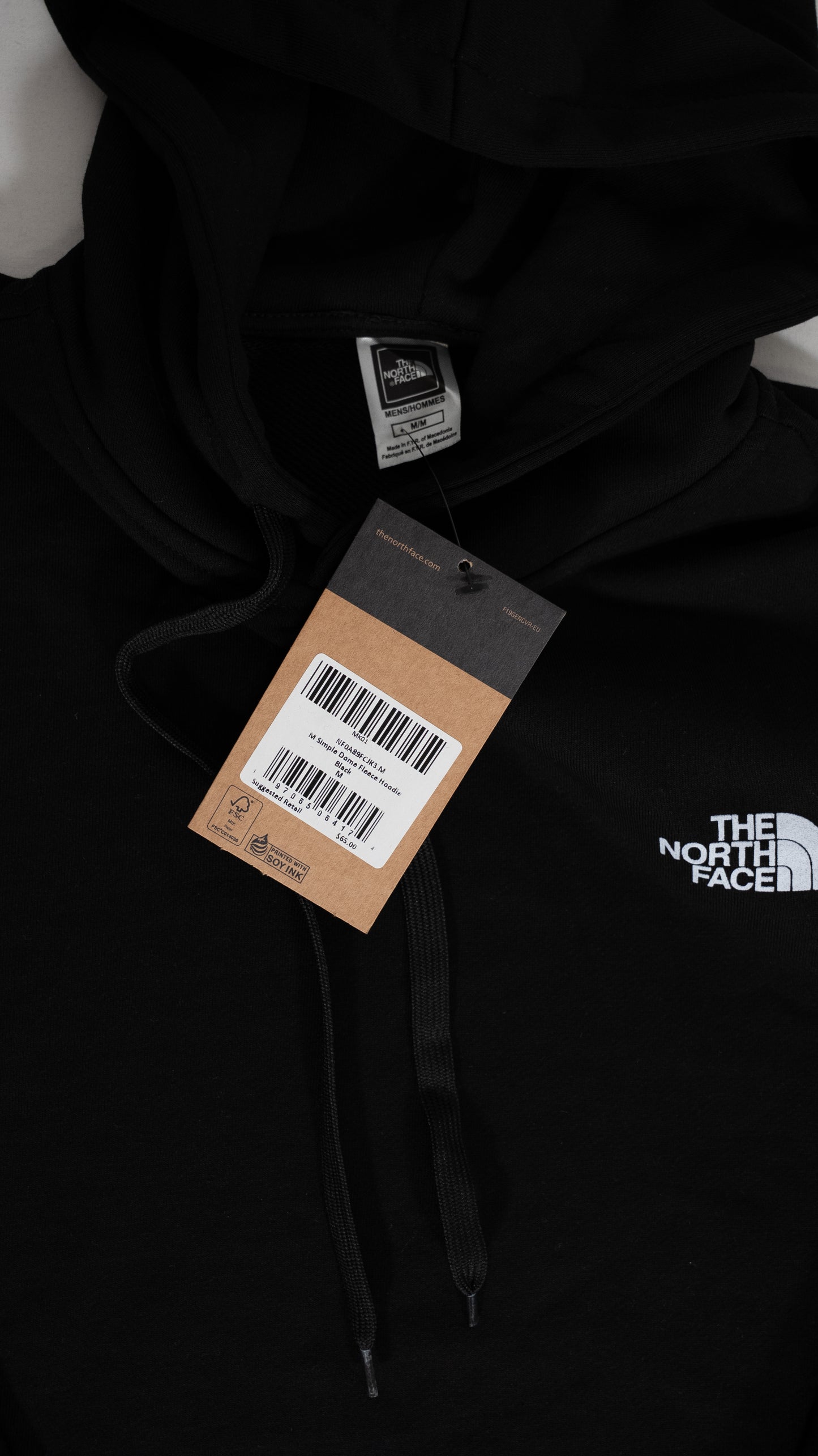 The North Face Crni Komplet sa Basic Logom na Leðima