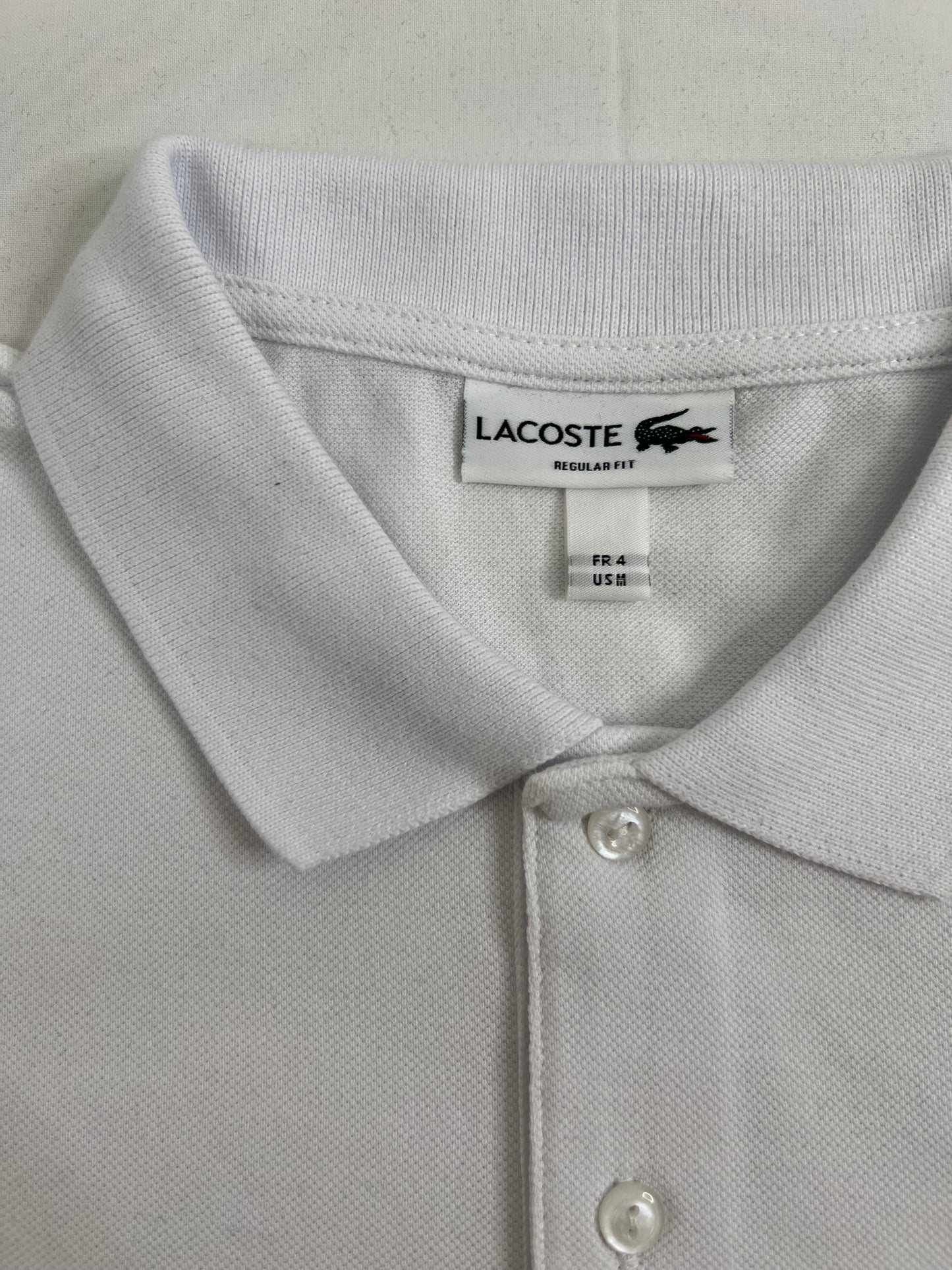 Lacoste Bela Majica na Kragnu sa Basic Logom