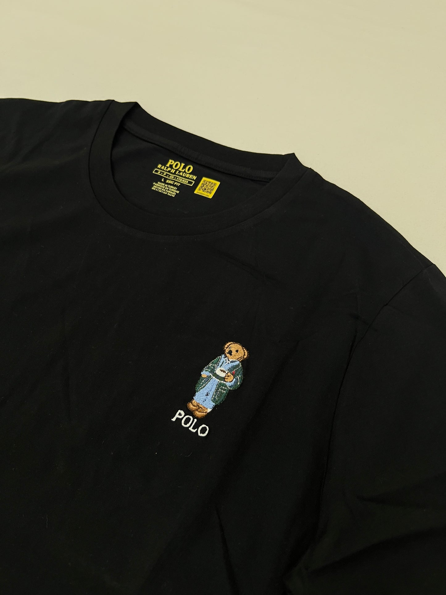 Polo Ralph Lauren Crna Majica sa Polo Bear Znakom