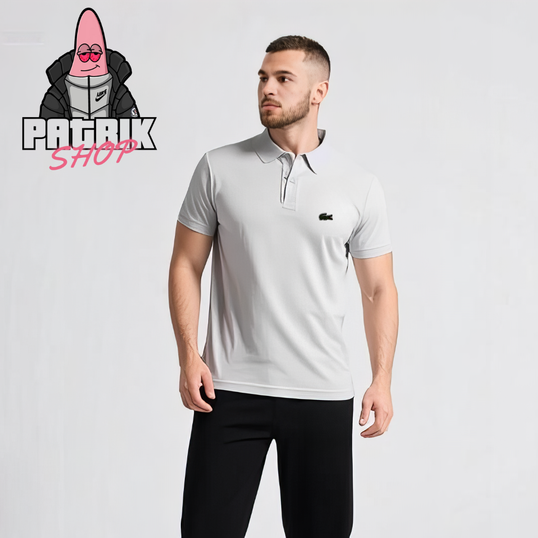 Lacoste Bela Majica na Kragnu sa Basic Logom