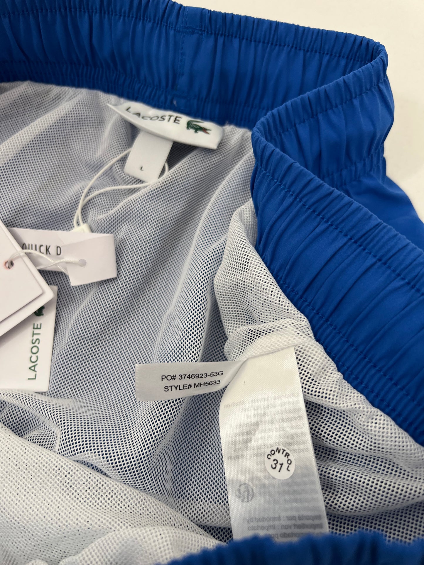 Lacoste Plavi Šorc sa Big Logo Printom