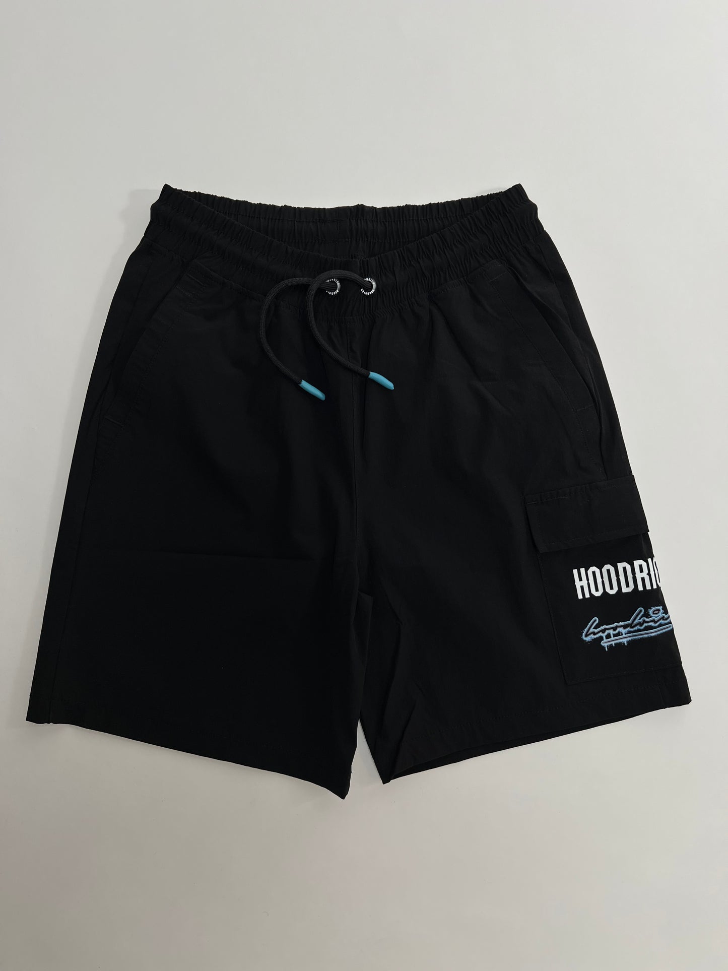 HOODRICH Bela Majica Crni Šorc Komplet
