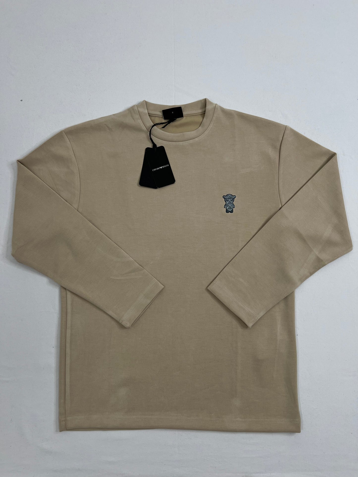Emporio Armani EA7 Krem Tanki Duks sa EA7 Logom