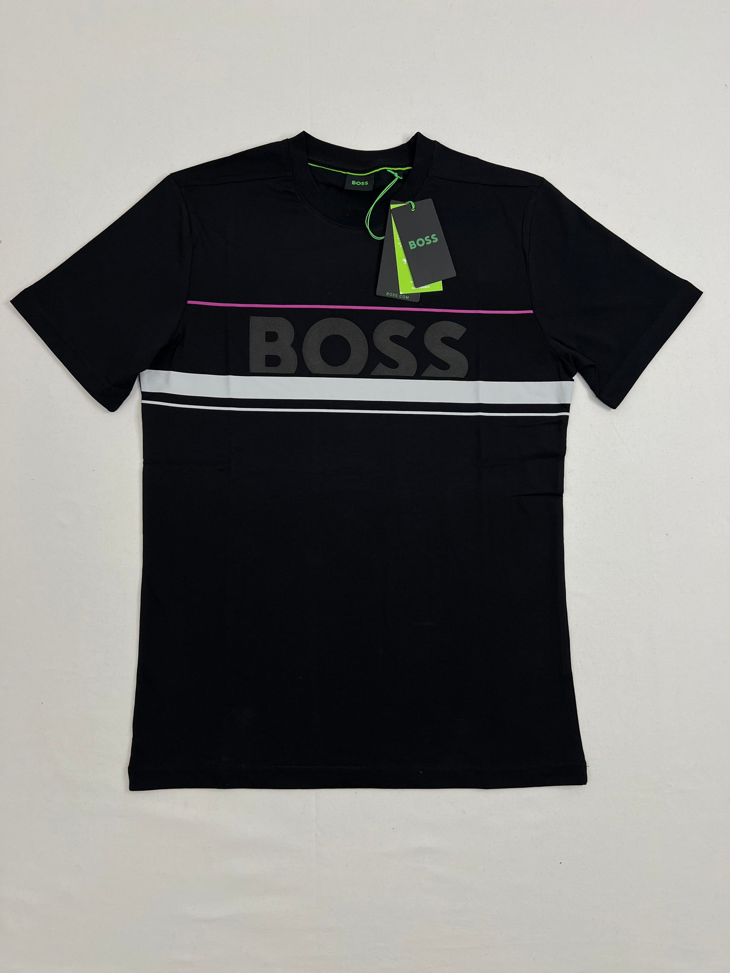 BOSS Crna Majica sa Logom i Detaljima