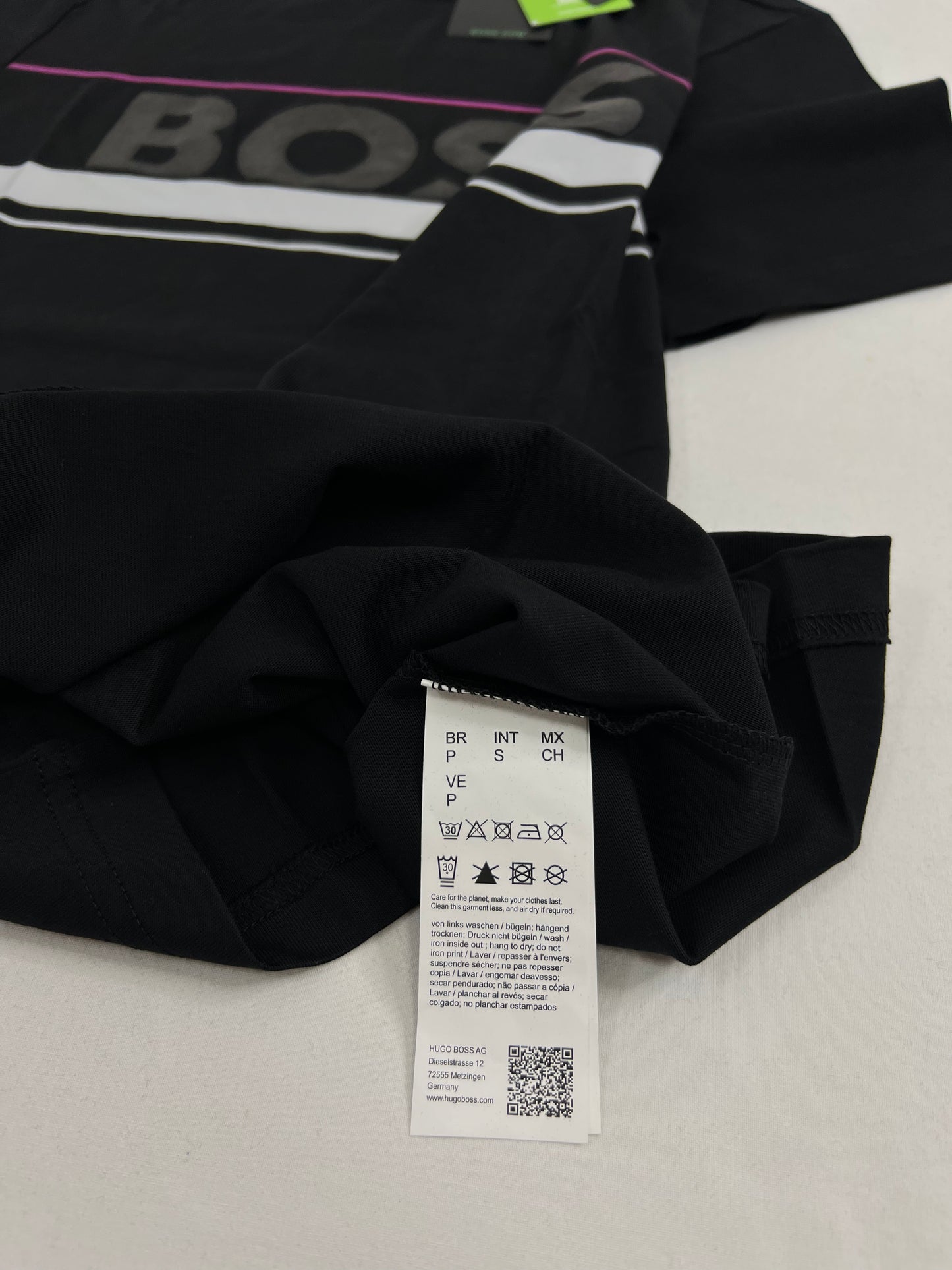 BOSS Crna Majica sa Logom i Detaljima