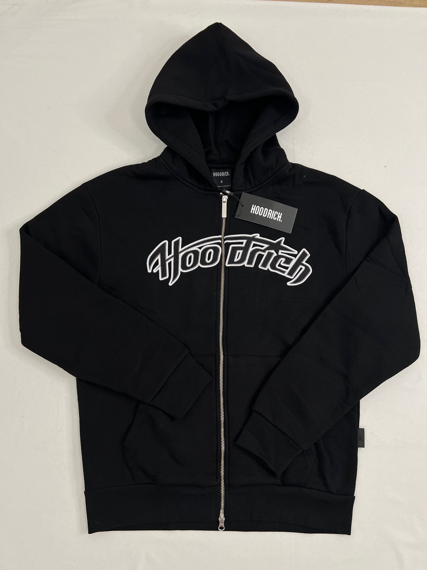 HOODRICH Crni Full-Zip Duks sa Logom