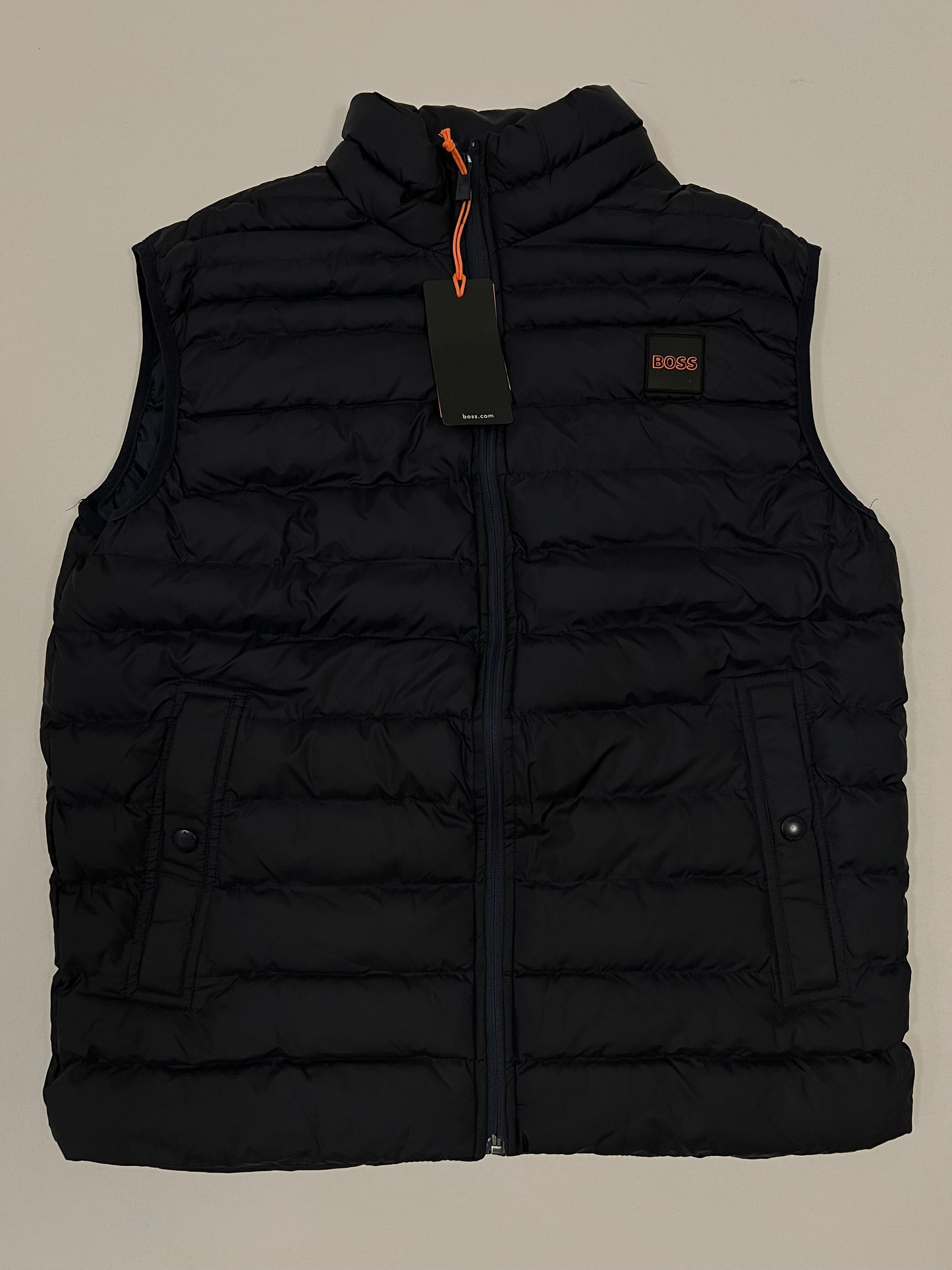 BOSS Crni Elegant Prsluk sa Narandžastim Logom