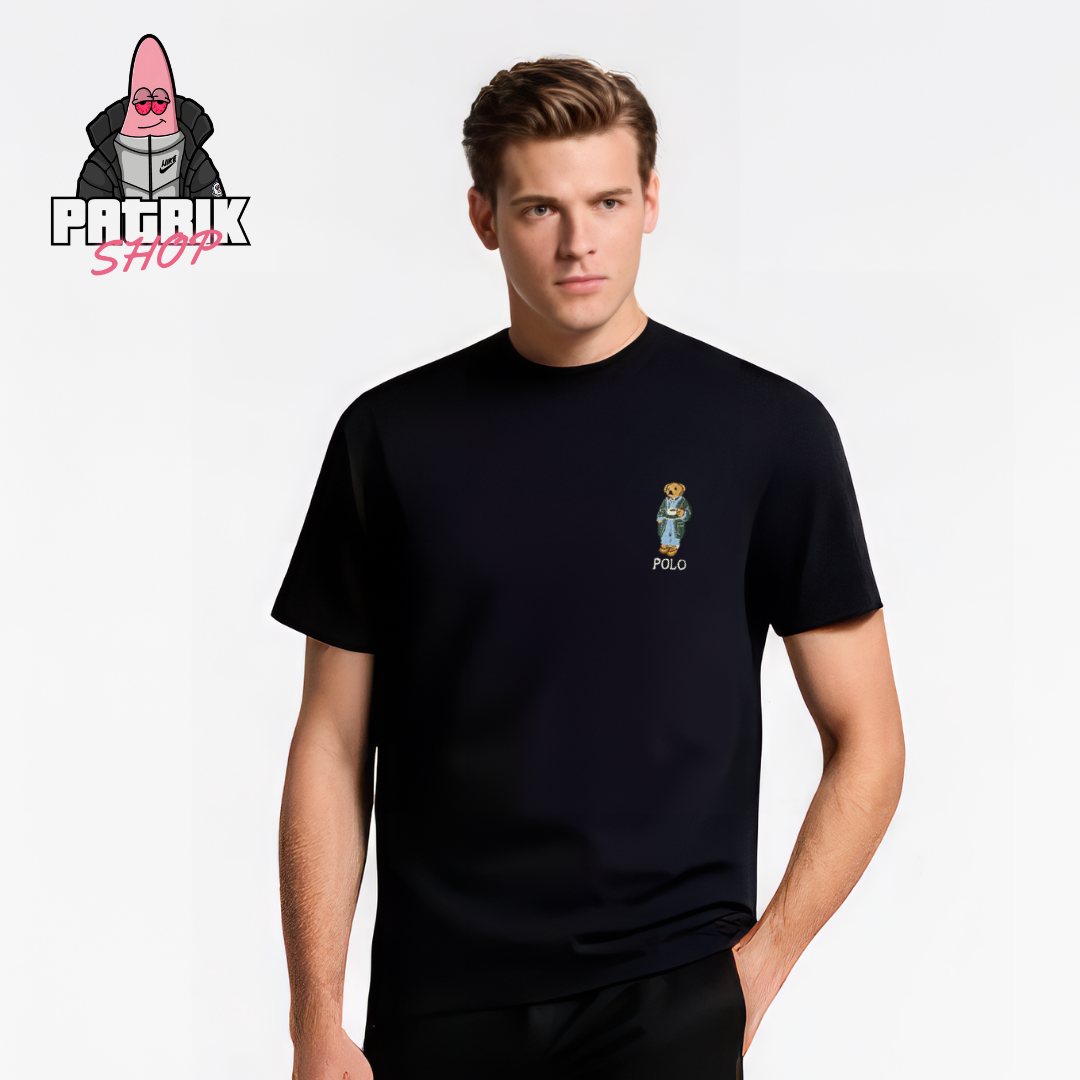 Polo Ralph Lauren Crna Majica sa Polo Bear Znakom