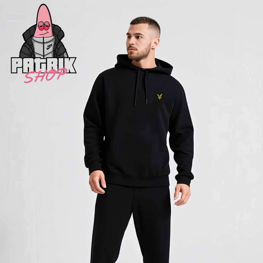Lyle & Scott Crni Duks sa Kapuljačom