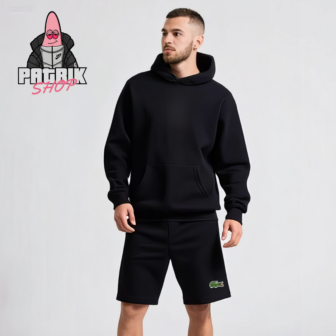 Lacoste Crni Šorc sa Basic Logom
