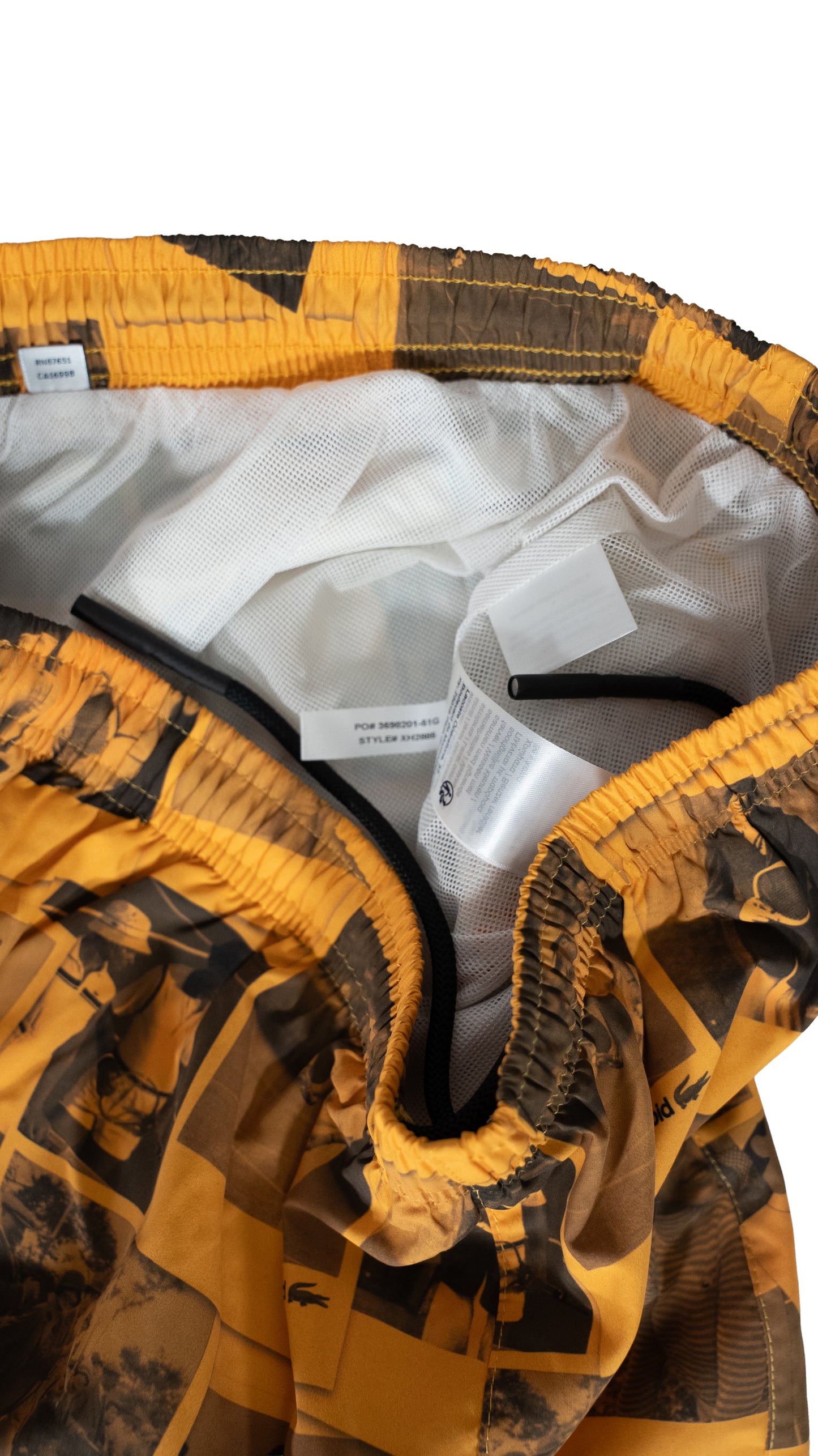 Lacoste x Polaroid Krem Šuškava Trenerka sa All-Over Printom