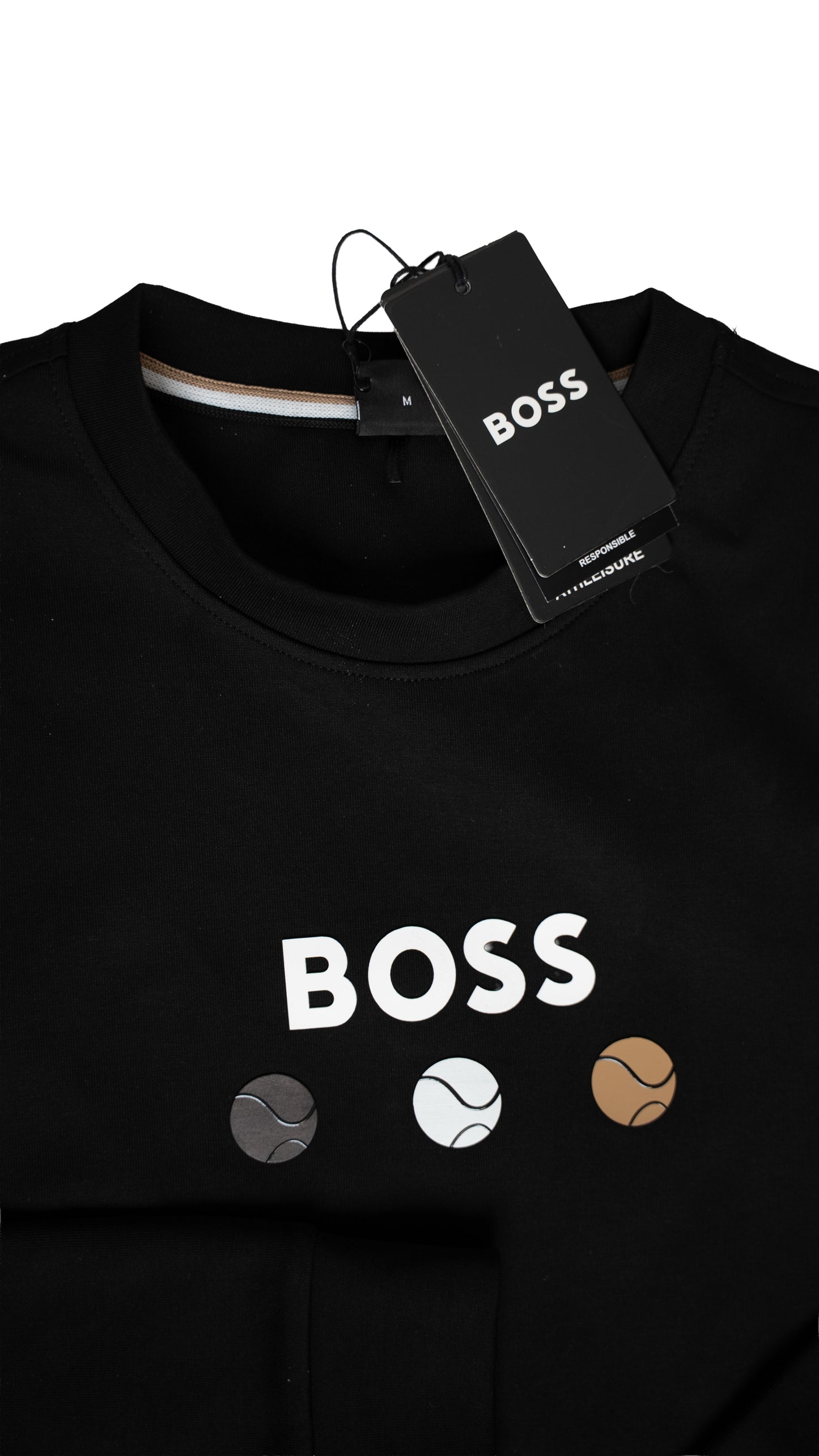 BOSS Crni Duks sa Logom i Lopticama