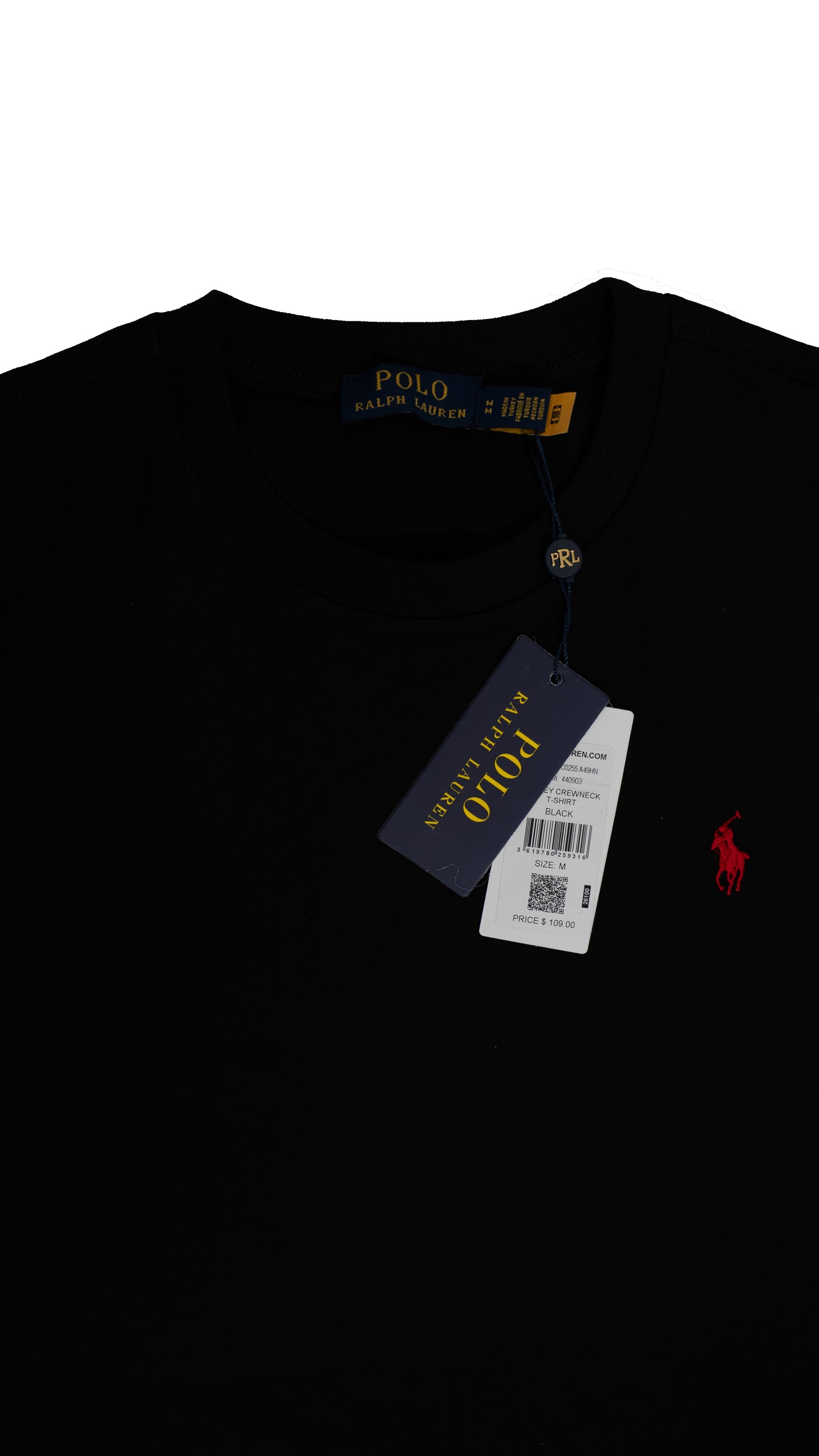 Polo Ralph Lauren Crna Majica sa Basic Logom