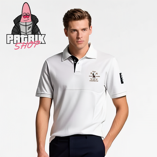 Polo Ralph Lauren Bela Majica sa Big Logom i Brojem na Rukavu