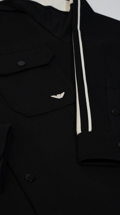 Emporio Armani EA7 Crna Sportska-Elegantna Košulja/Kaput SS2026