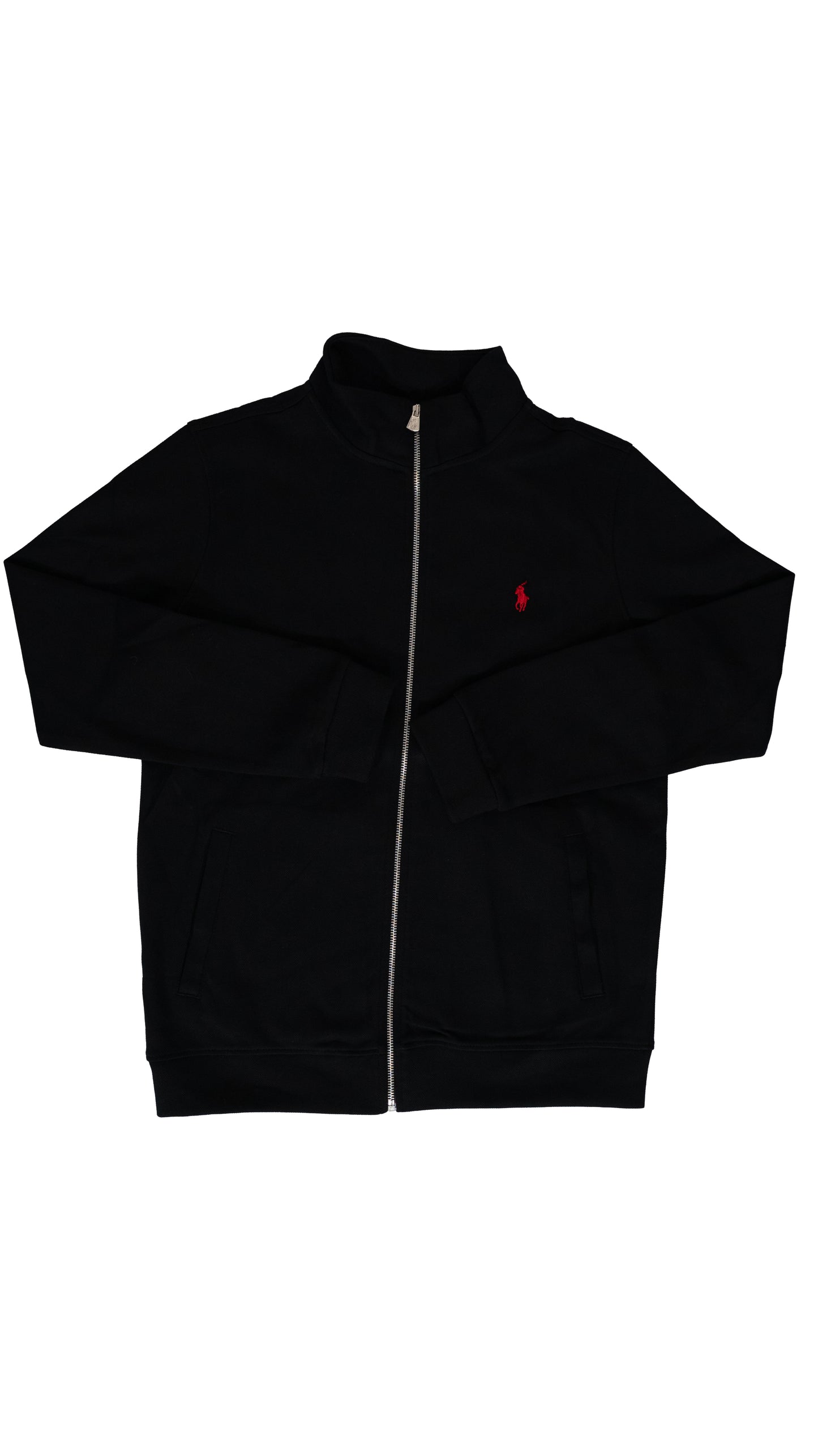 Polo Ralph Lauren Full-Zip Crni Elegant Duks sa Minimalistic Logom