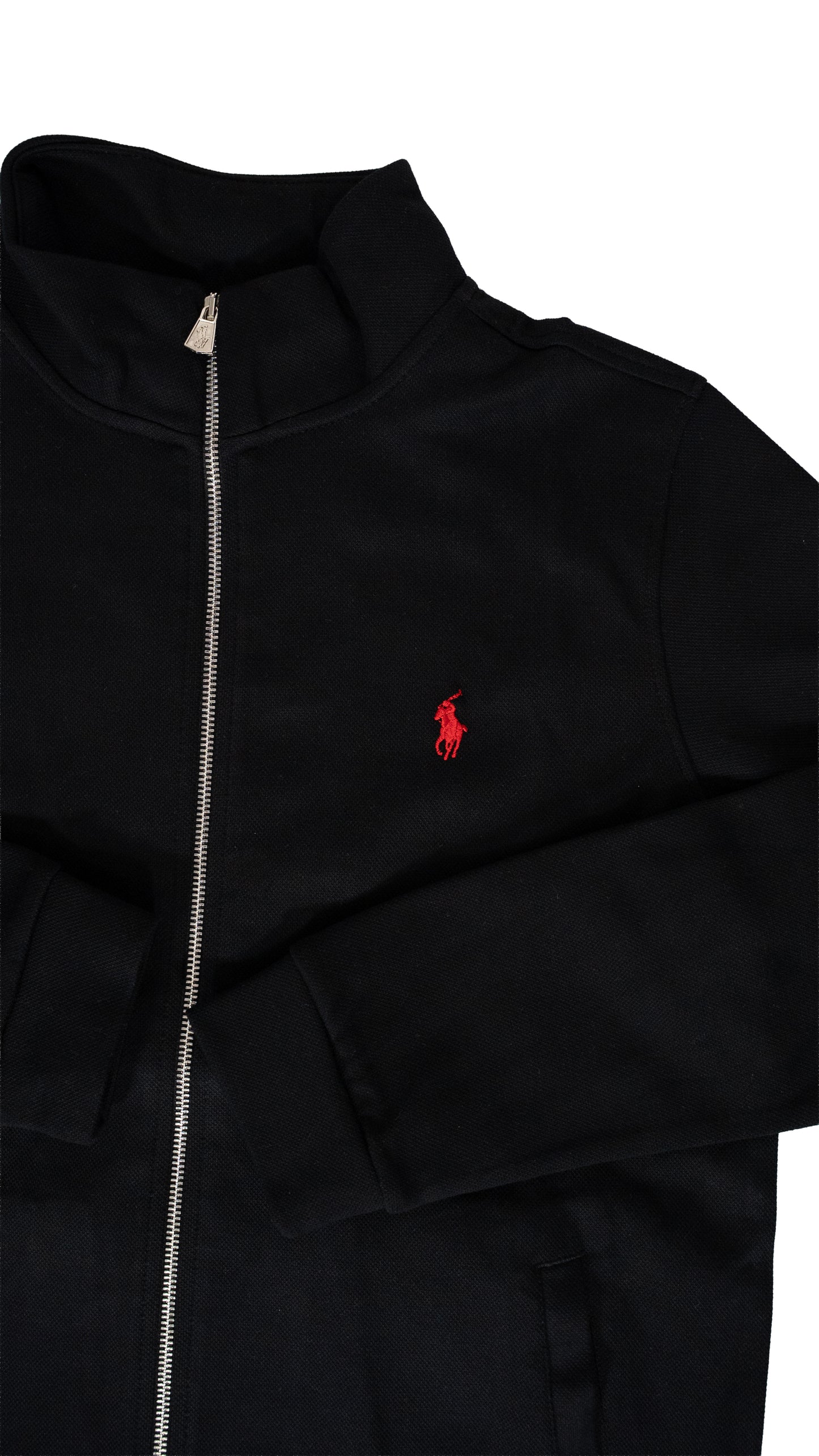 Polo Ralph Lauren Full-Zip Crni Elegant Duks sa Minimalistic Logom
