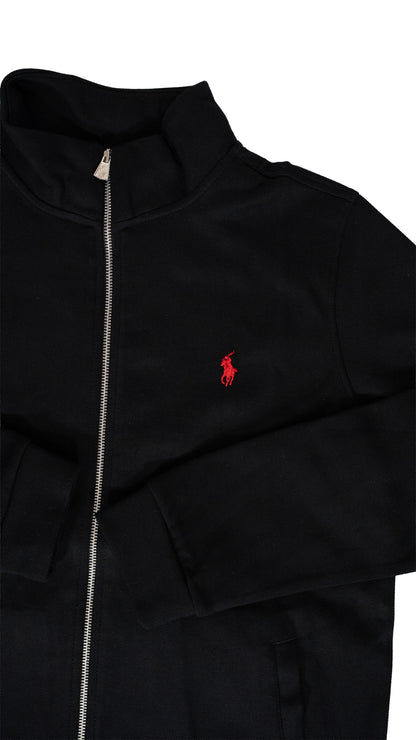 Polo Ralph Lauren Full-Zip Crni Elegant Duks sa Minimalistic Logom