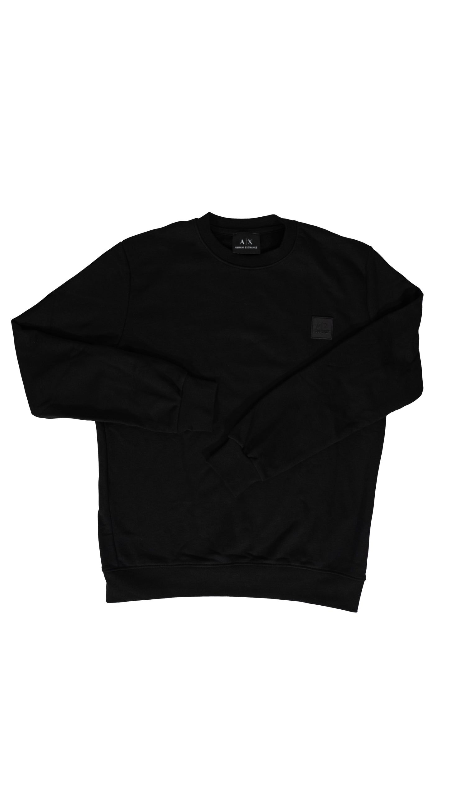 Armani Exchange Crni Duks sa Minimalistic Box Logom