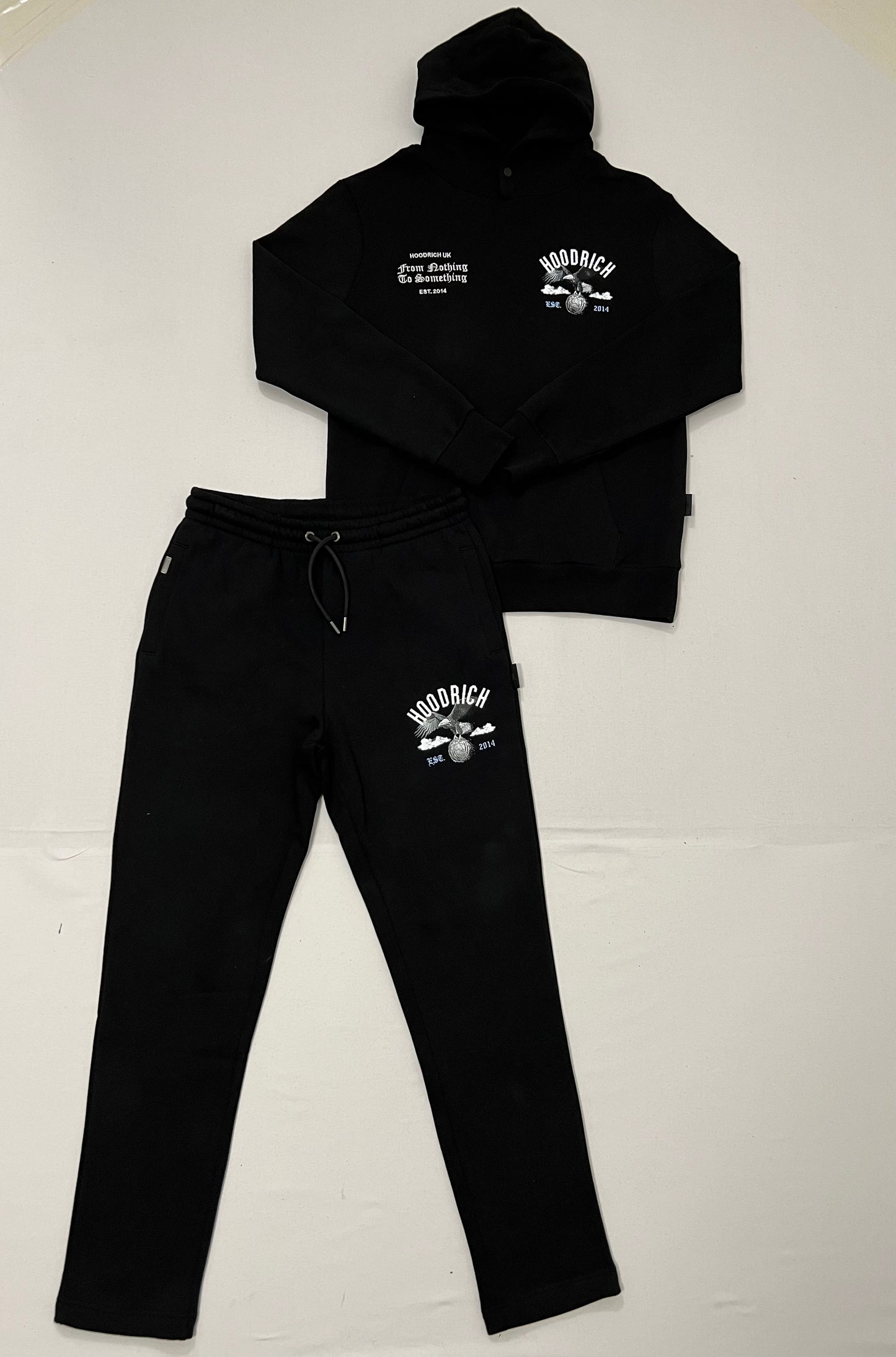 HOODRICH Crni Komplet sa Orao Printom na Leðima