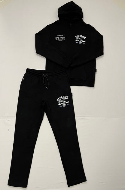 HOODRICH Crni Komplet sa Orao Printom na Leðima