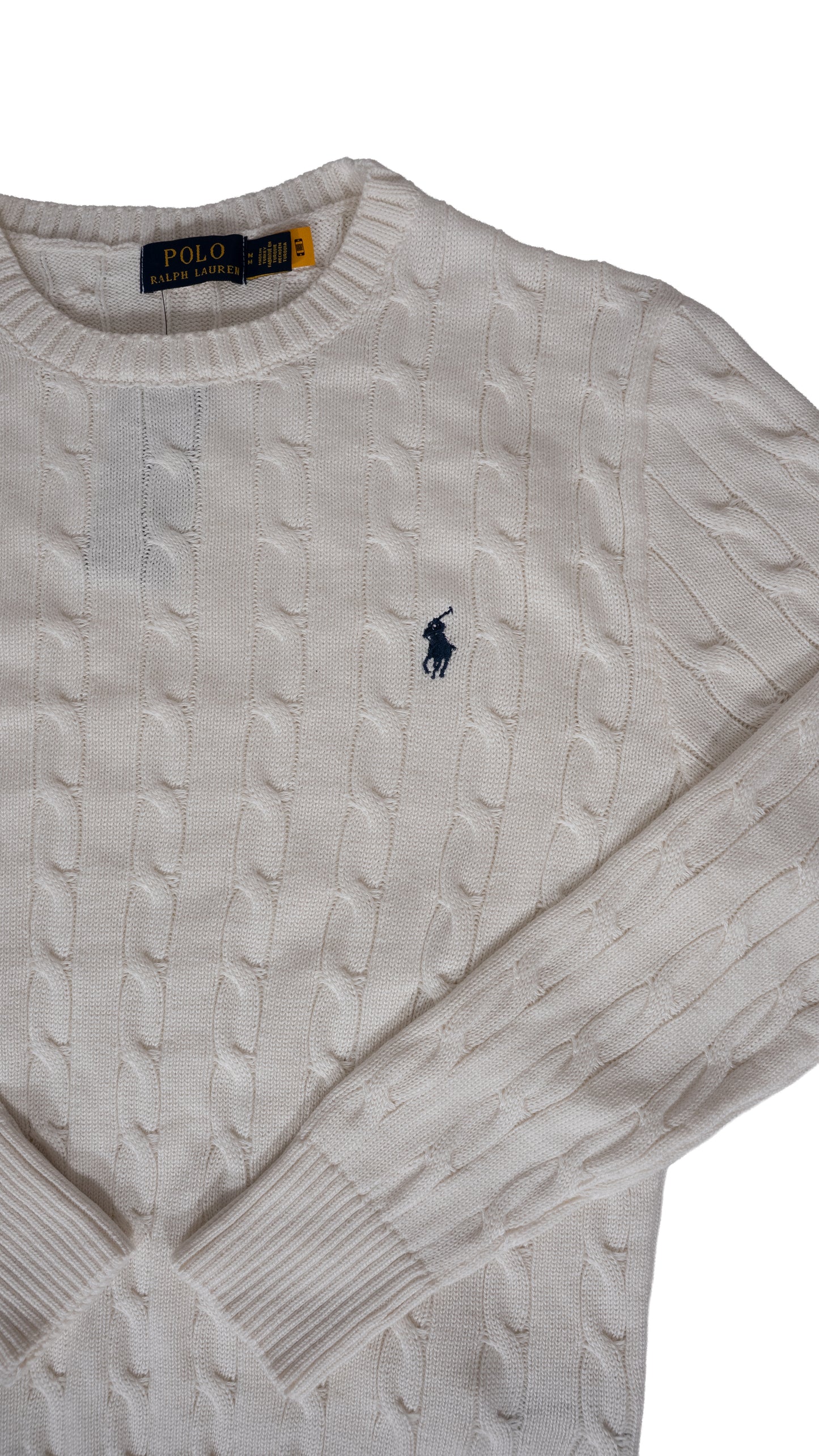 Polo Ralph Lauren Beli Džemper sa Minimalistic Logom