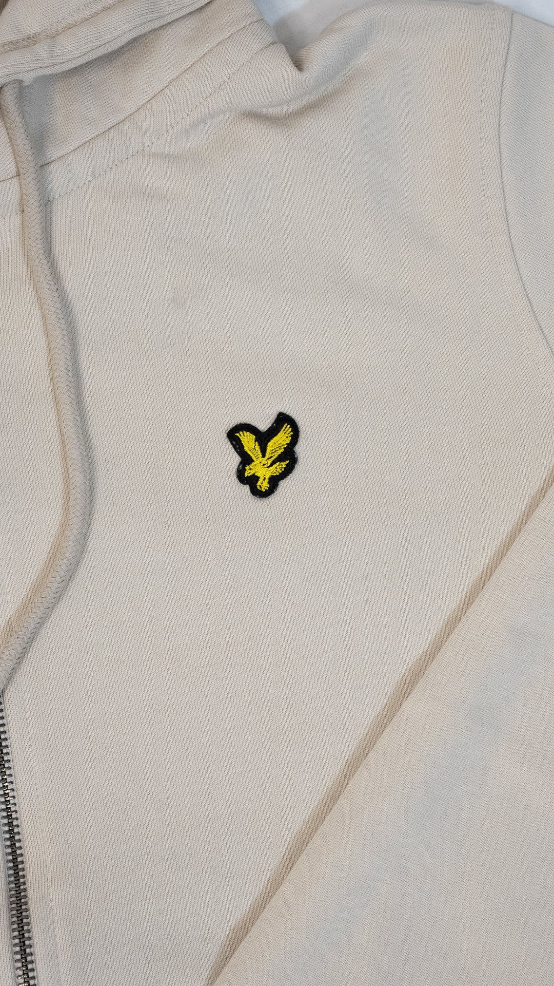 Lyle & Scott Krem Full-Zip Vintage Logo Duks