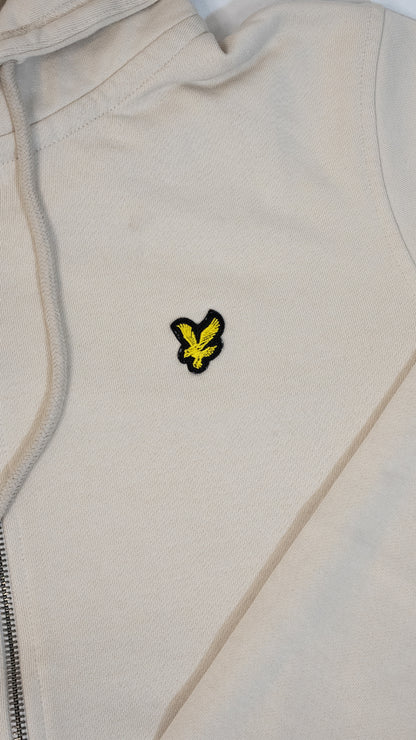 Lyle & Scott Krem Full-Zip Vintage Logo Duks