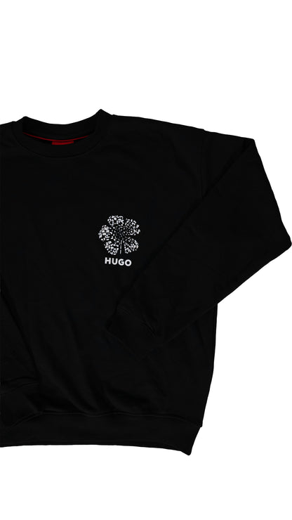 HUGO Crni Duks sa Printom na Leðima