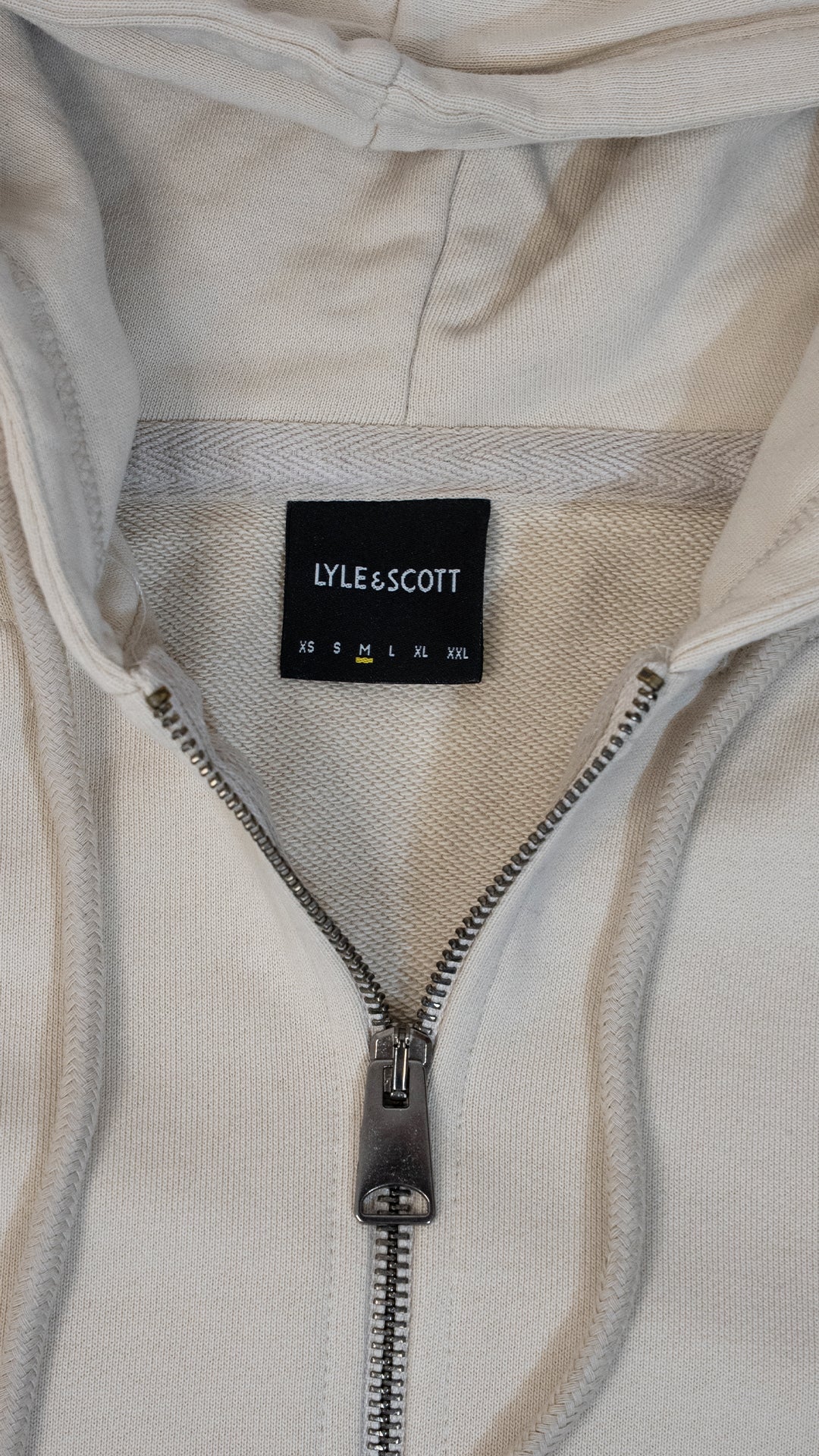 Lyle & Scott Krem Full-Zip Vintage Logo Duks