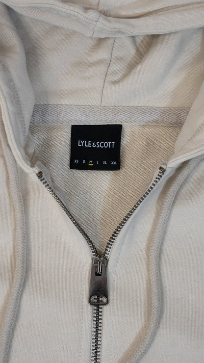 Lyle & Scott Krem Full-Zip Vintage Logo Duks