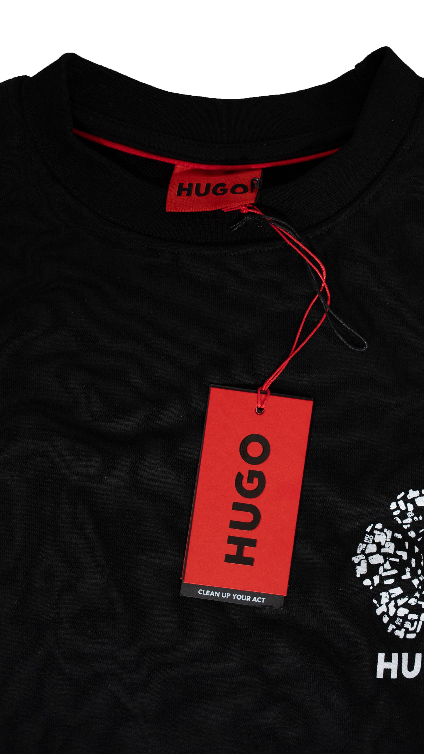 HUGO Crni Duks sa Printom na Leðima