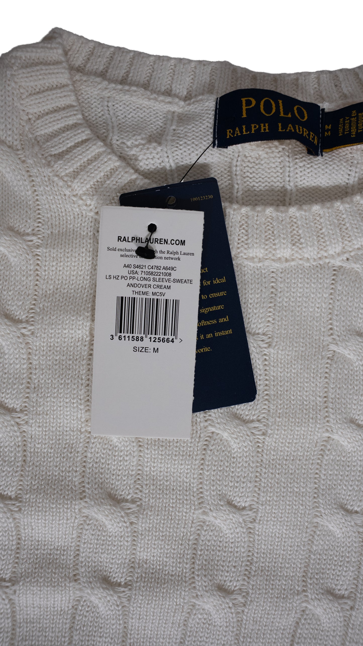 Polo Ralph Lauren Beli Džemper sa Minimalistic Logom