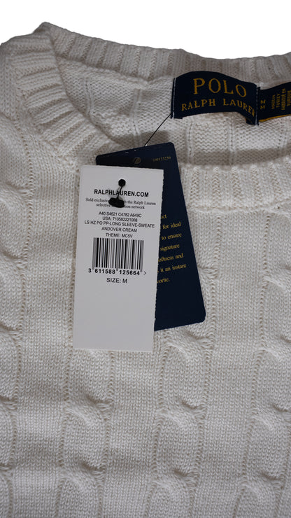 Polo Ralph Lauren Beli Džemper sa Minimalistic Logom