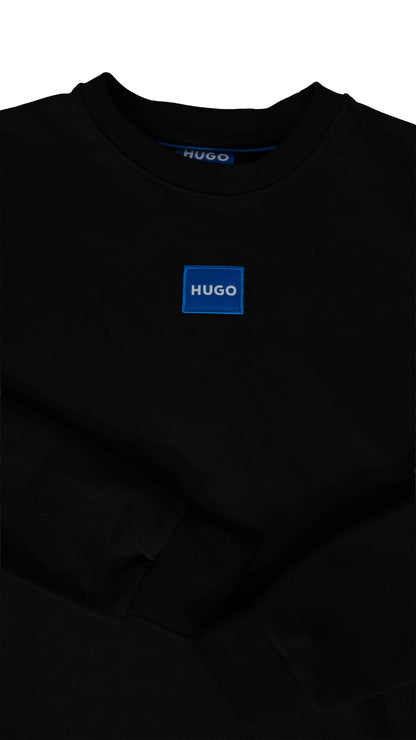 HUGO Blue Crni Duks sa Box Logom