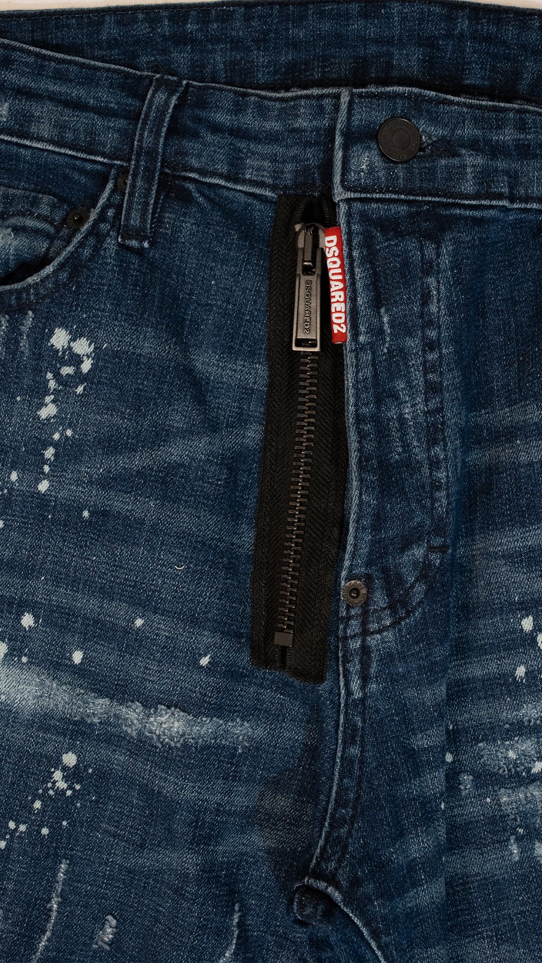 Dsquared2 Teget Farmerice sa Brutalni Zip Dodatkom